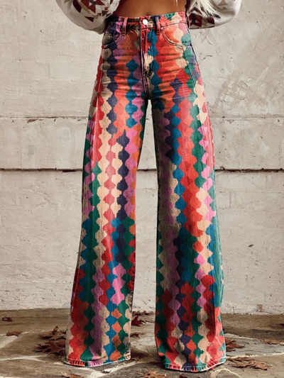 Lina - Vintage Comfortable Wide Leg Pants