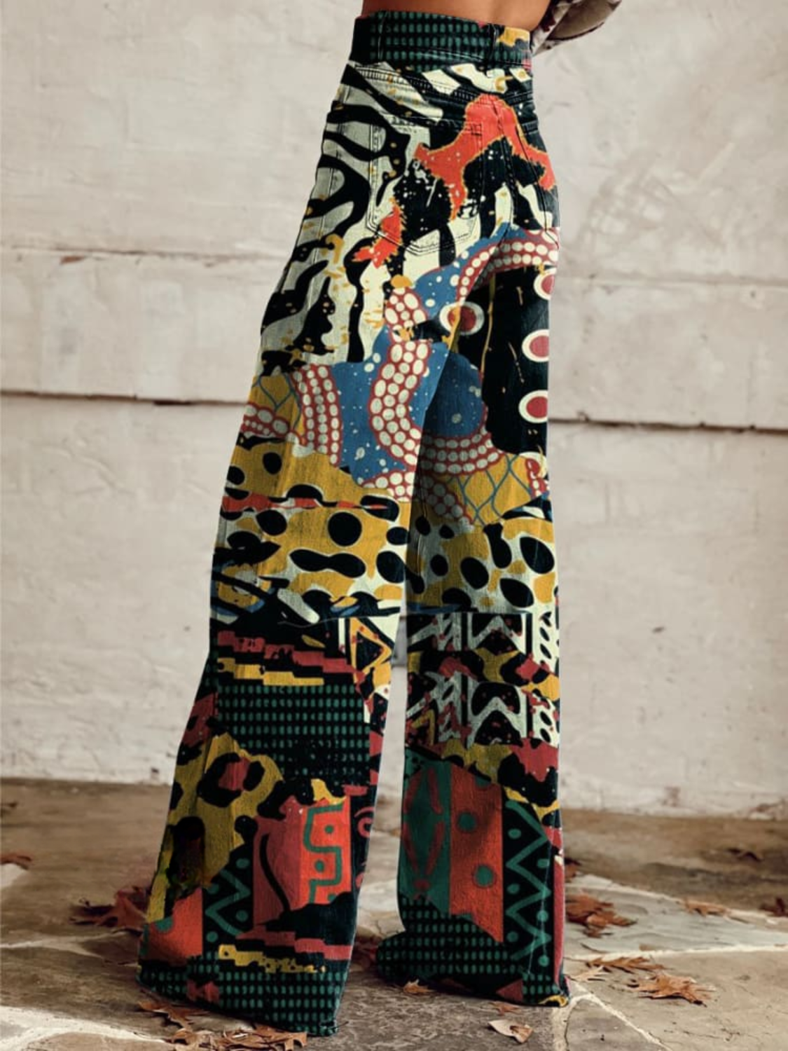 Mia - Modern Colourful Wide Leg Pants