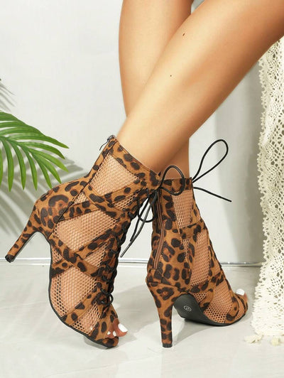 Rivka™ Chic Leopard Ankle Heels