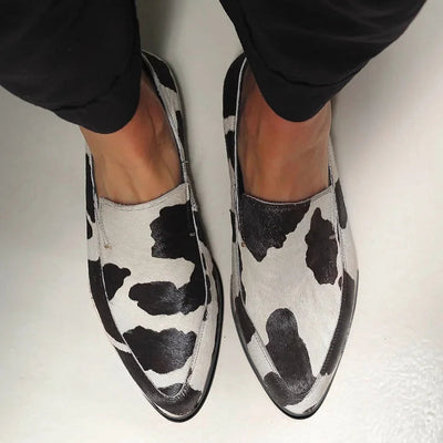 Billie™ Trendy Cow Print Slip-Ons
