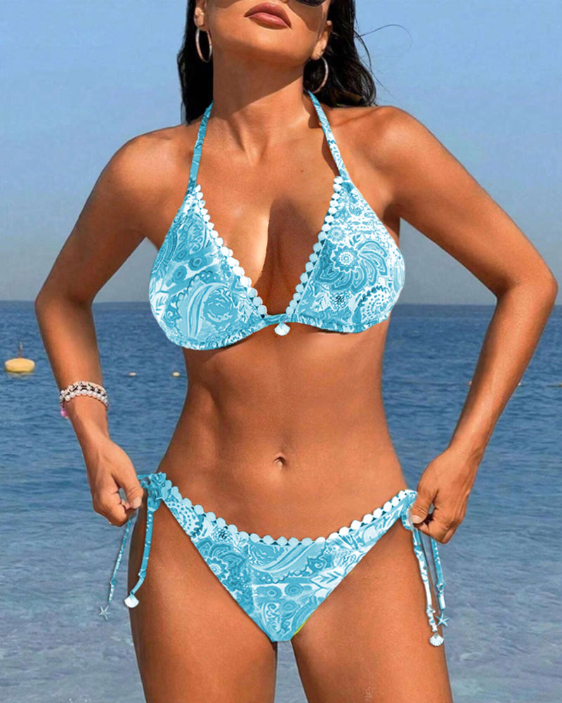 Valerie - Vibrant Lace Neck-Tie Bikini
