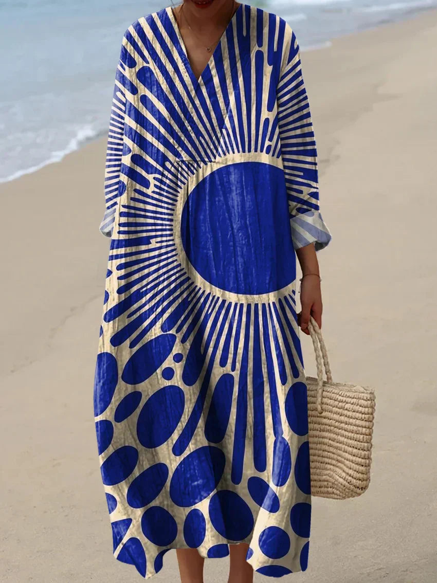 Paula - Elegant Geometric Dress