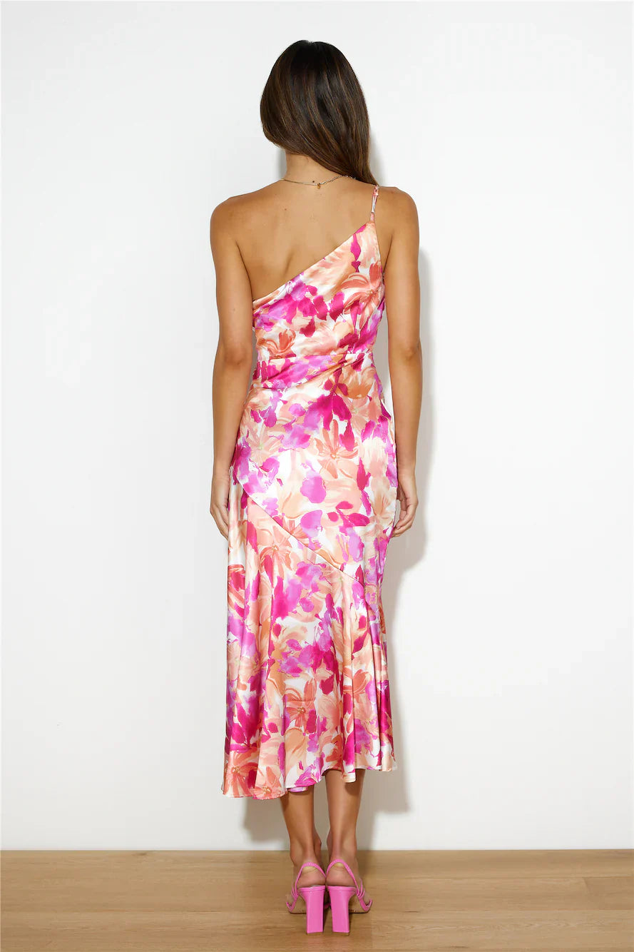 Eliza - One-Shoulder Midi Dress