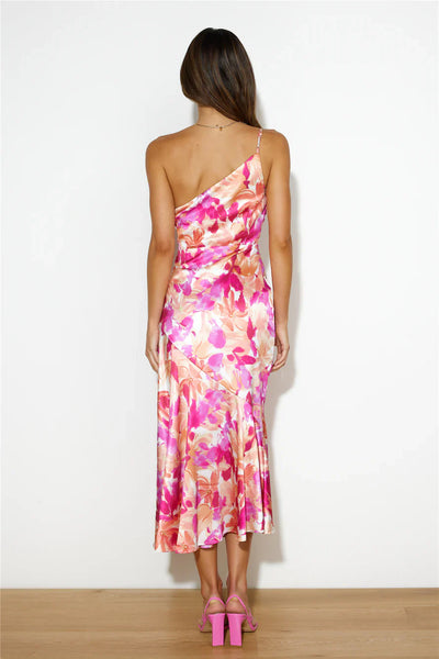 Eliza - One-Shoulder Midi Dress