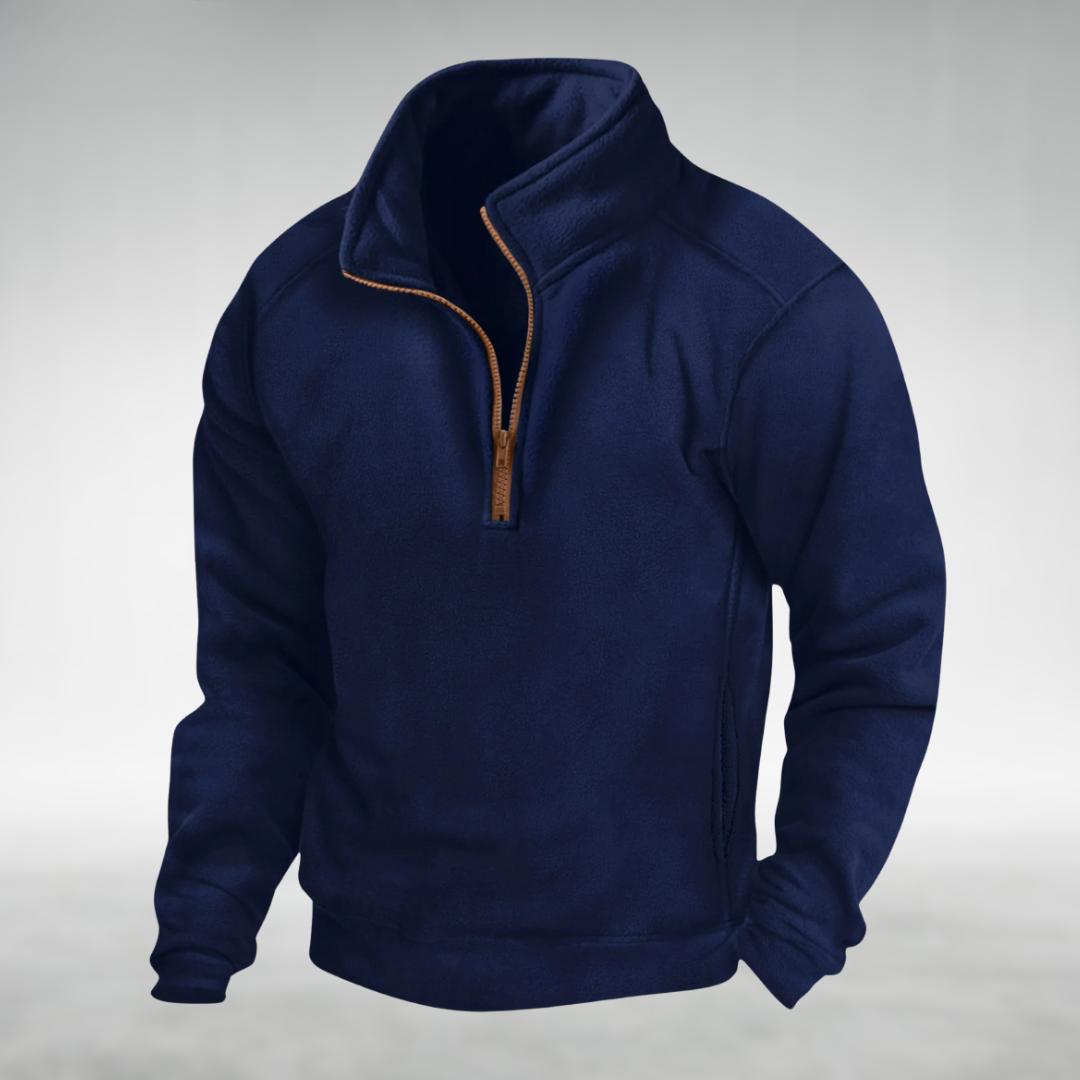 Hueson™ Men's Fleece Half-Zip Pullover
