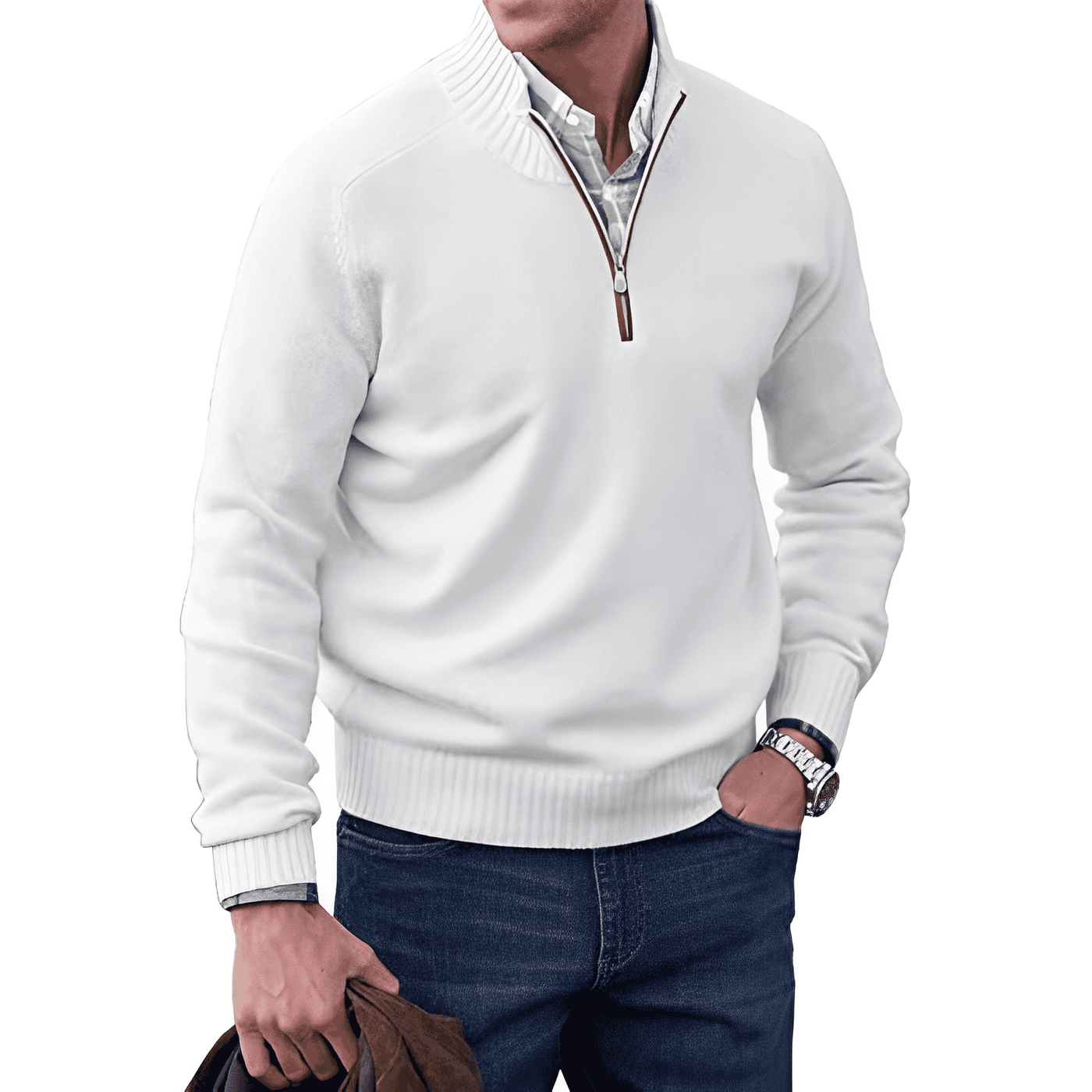 Thierry™  Zippered Sweater