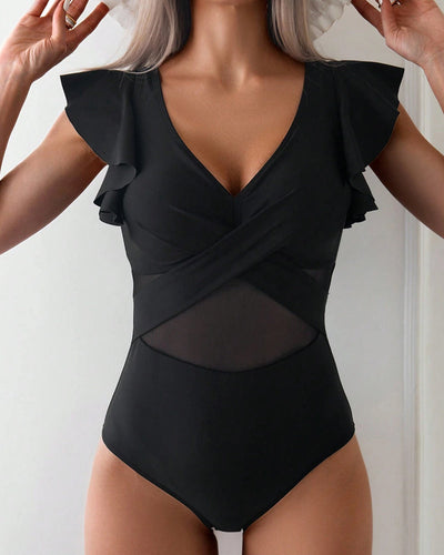 Evelyn | Elegant Ruffle One-Piece Swimsuit