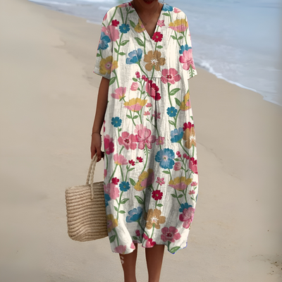 Giselle – Bloom light V-Neck Garden Dress