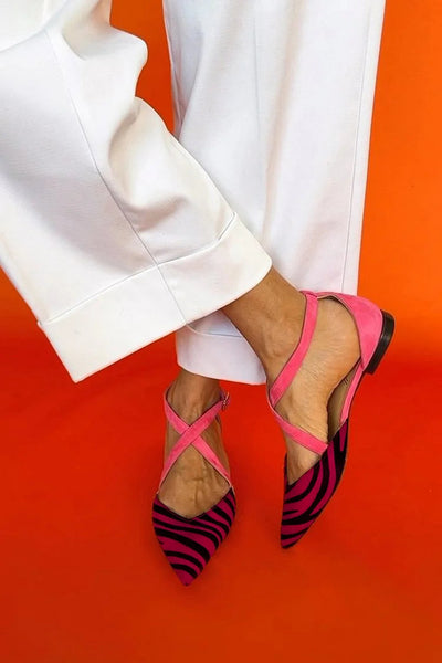 Ellis™ Chic Zebra Print Flats