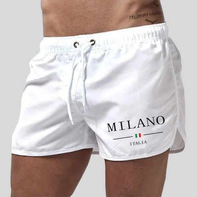 Milano - Short swim trunks with Italian character