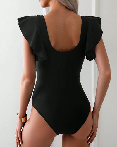 Evelyn | Elegant Ruffle One-Piece Swimsuit
