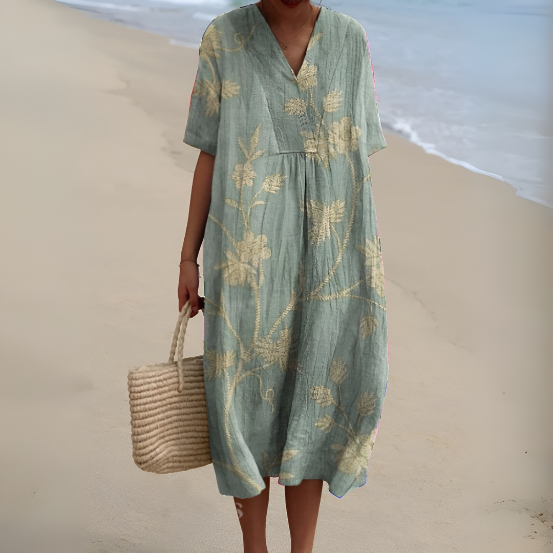 Giselle – Bloom light V-Neck Garden Dress