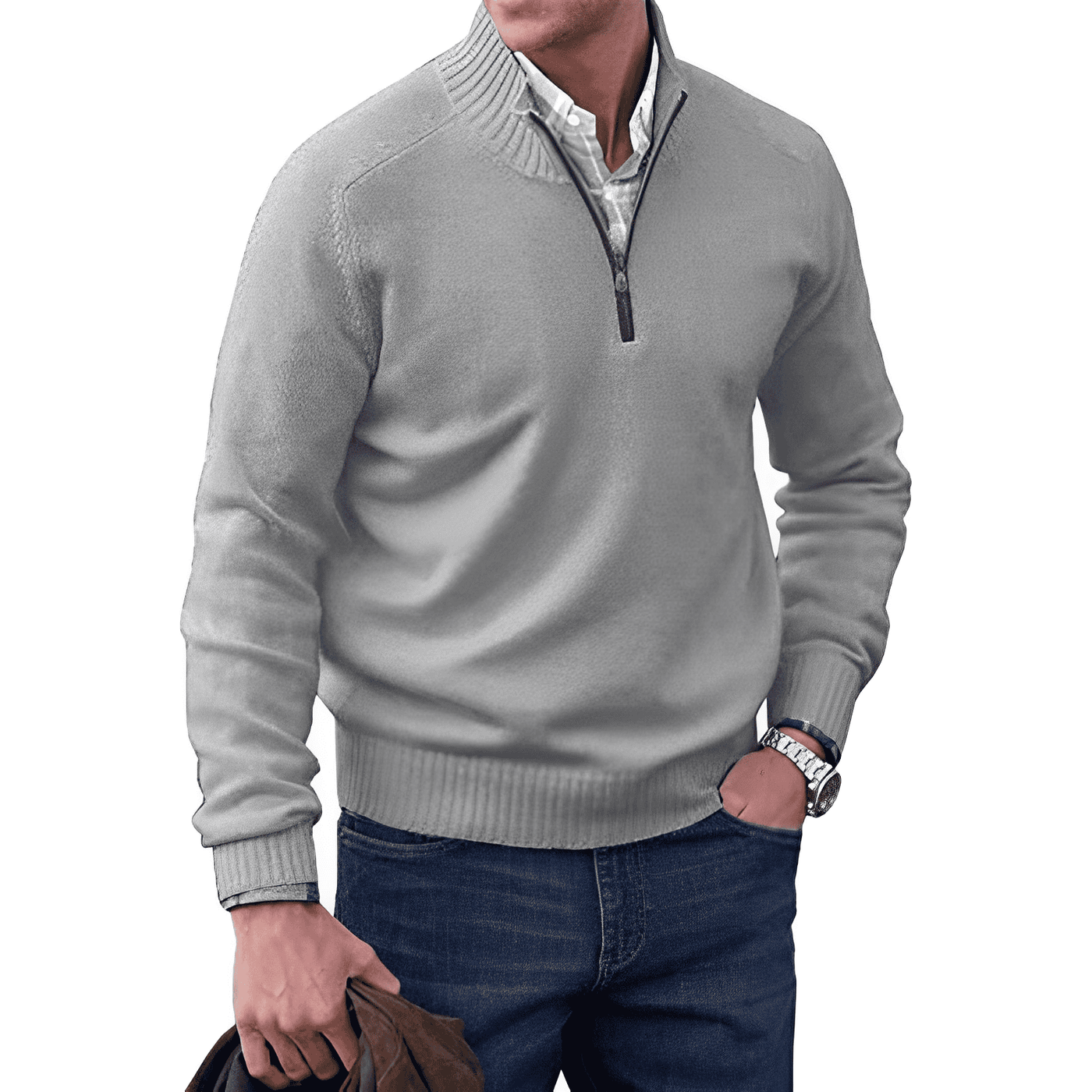 Thierry™  Zippered Sweater