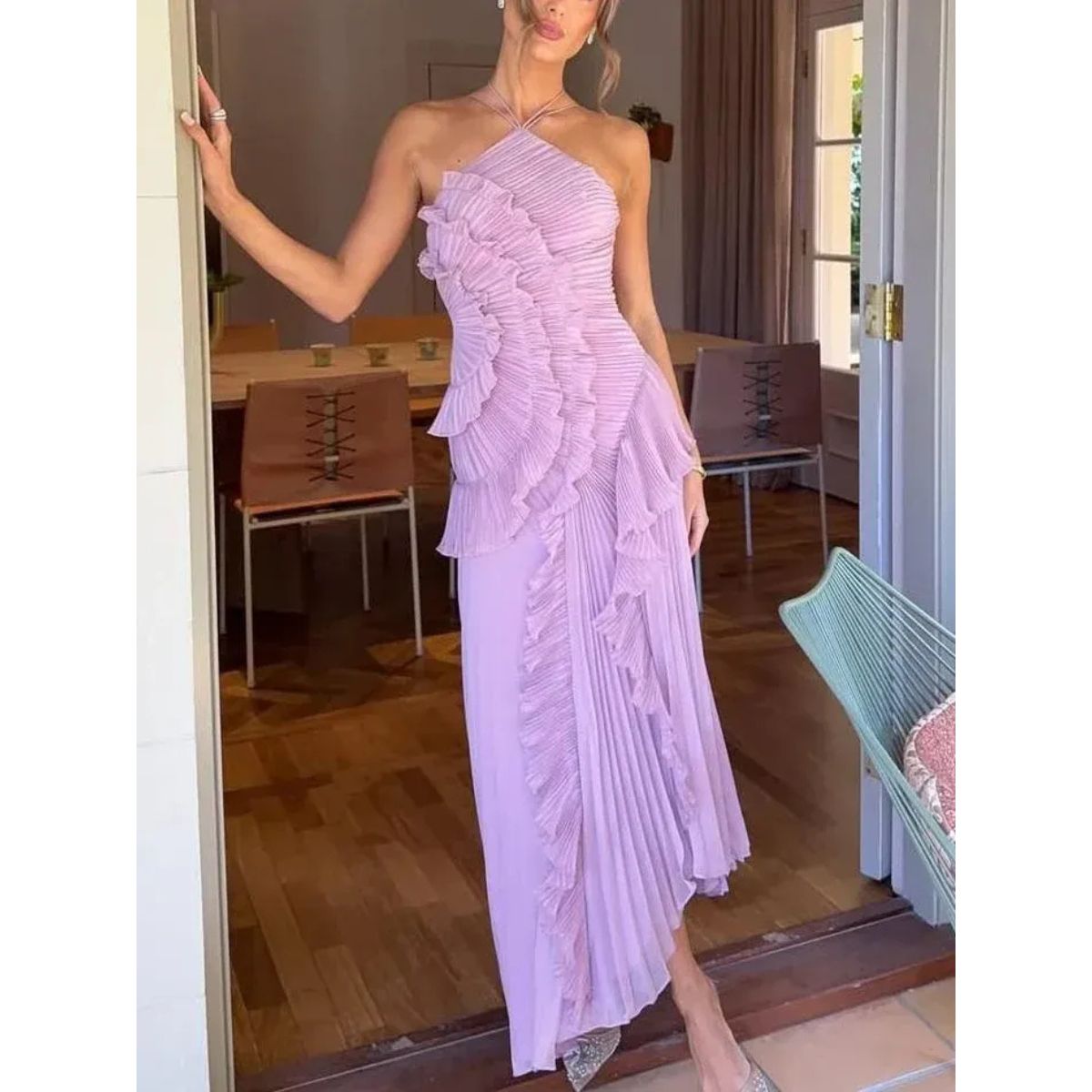 Adelynn™ | Long Ruffle Dress