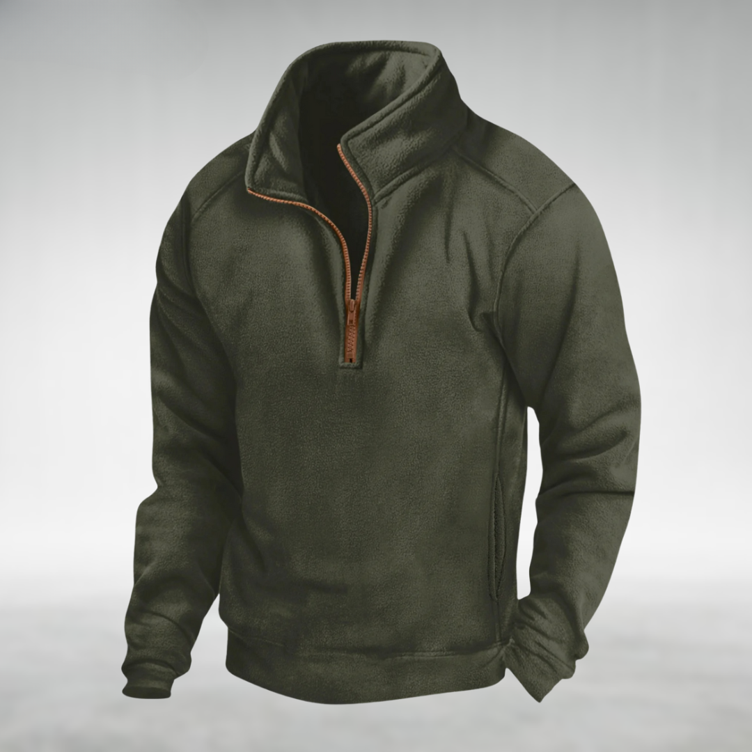 Hueson™ Men's Fleece Half-Zip Pullover