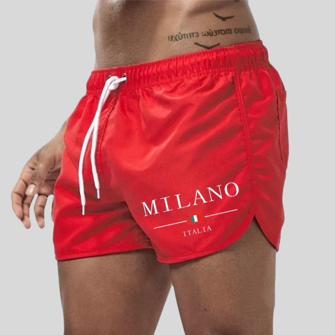Milano - Short swim trunks with Italian character