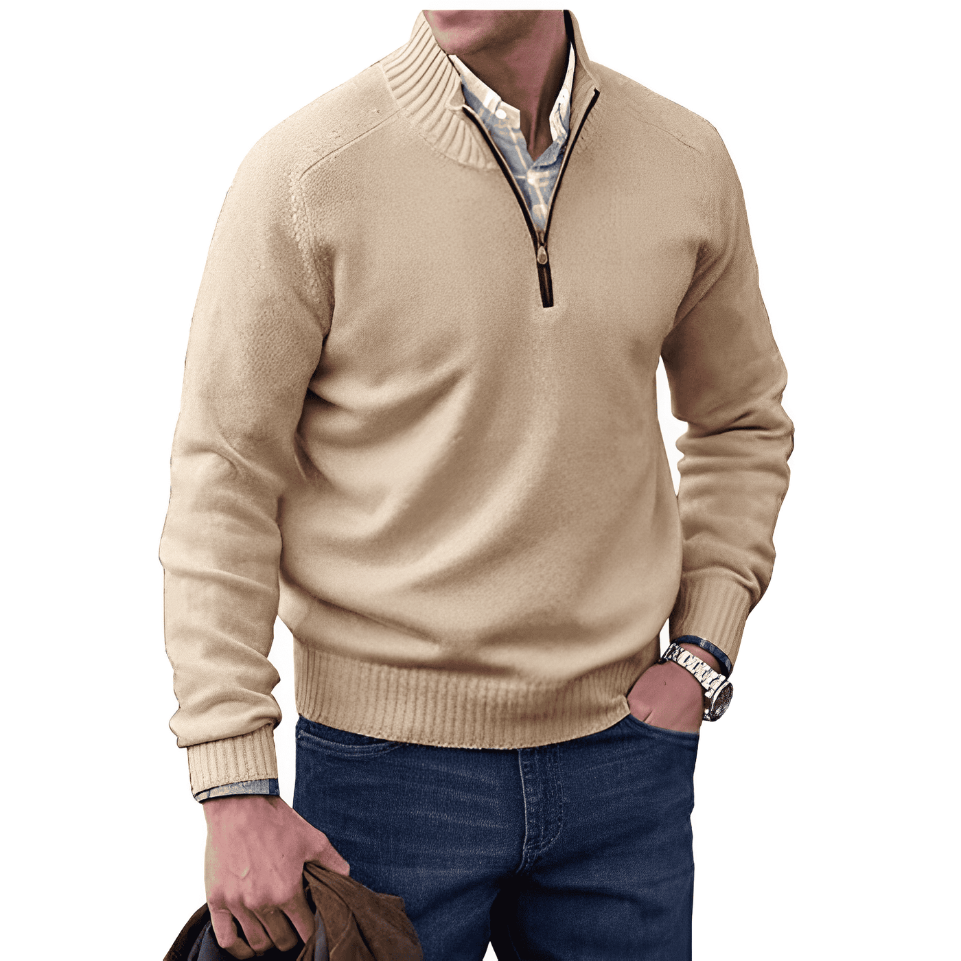 Thierry™  Zippered Sweater