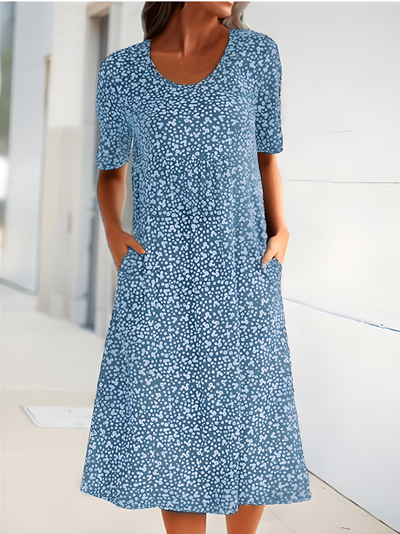 Qahira™  Casual Round Neck Dress