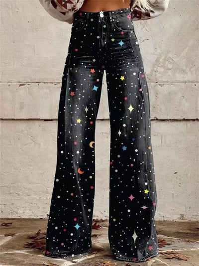 Mia - High Waisted Wide Leg Pants