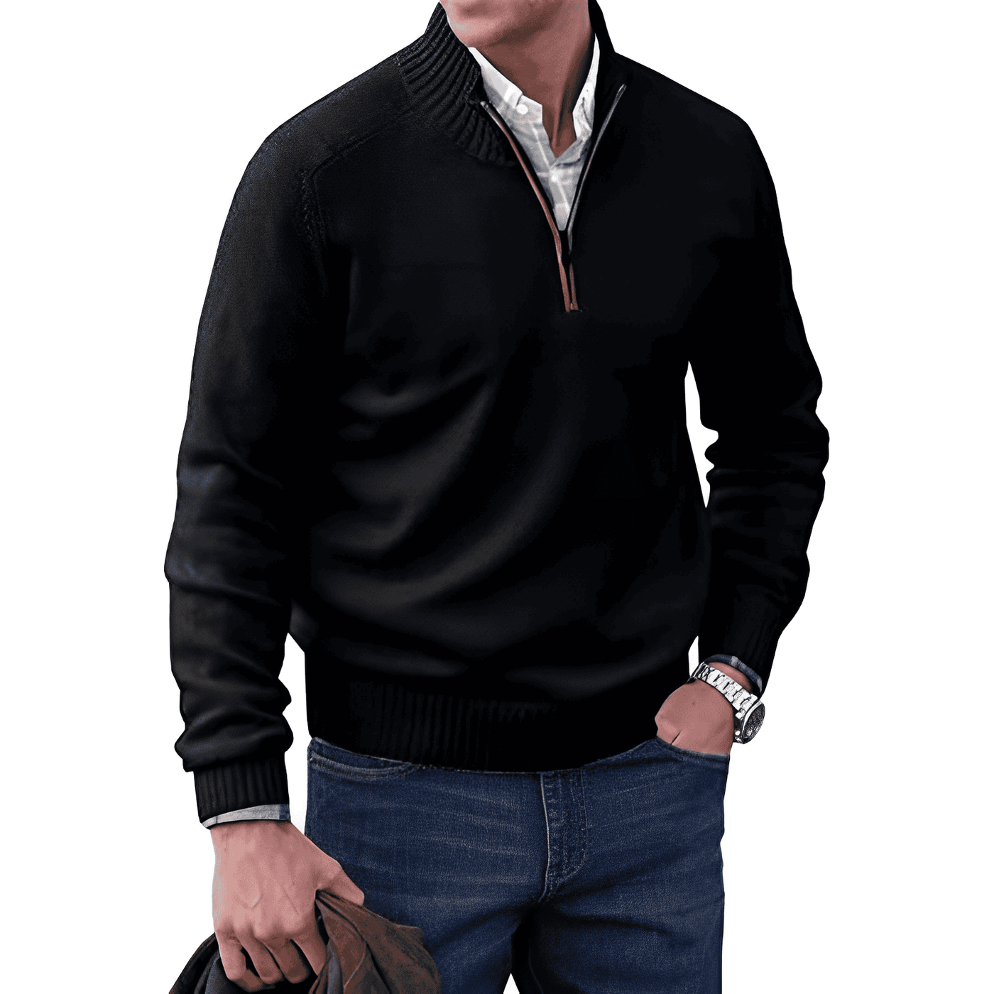 Thierry™  Zippered Sweater