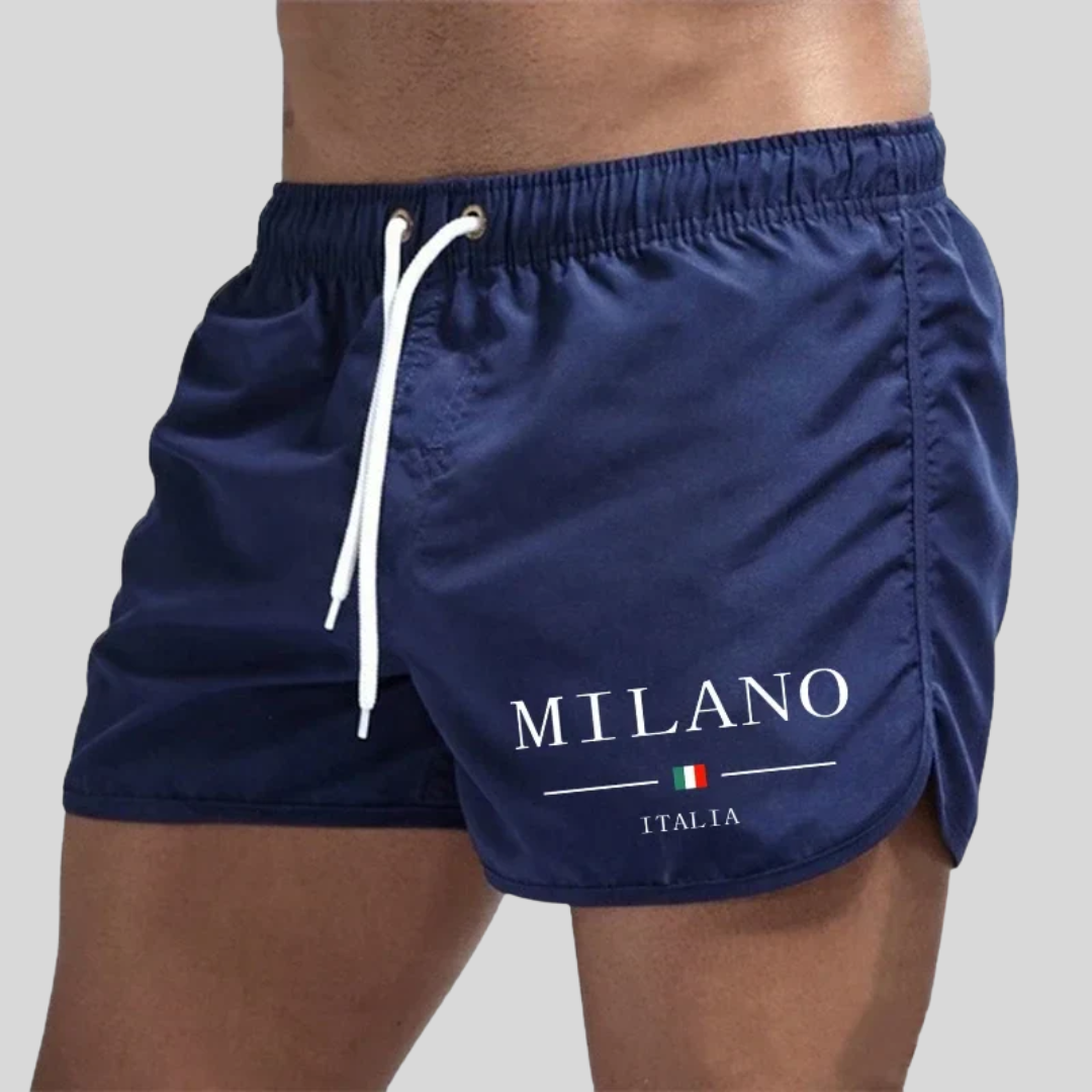 Milano - Short swim trunks with Italian character
