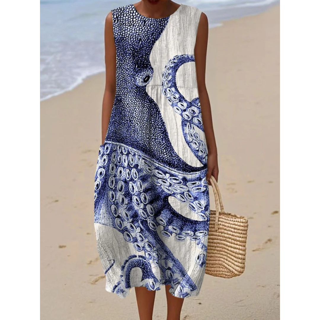 Alonnah – Ocean Muse Sleeveless Dress