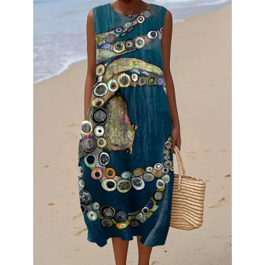 Claribel – Deep Sea Dream Sleeveless Dress