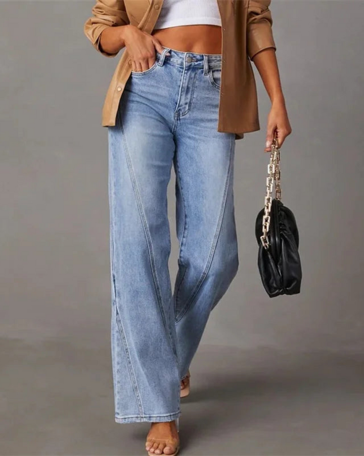 Olivia - High Waisted Wide Leg Jeans