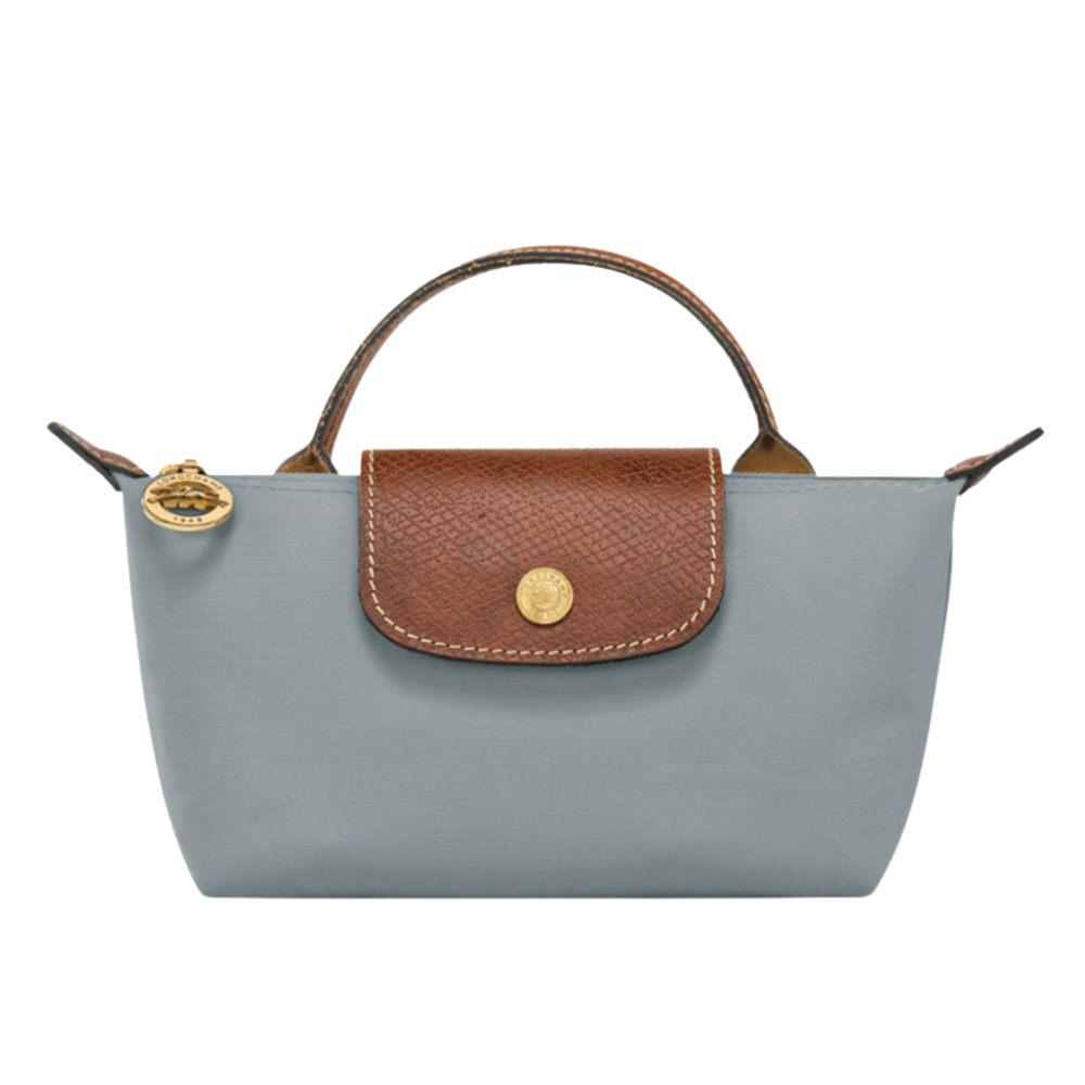 Elaine | Le Pliage Mini Bag, Light Grey