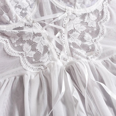 Nova Elegant Nightgown with Floral Pattern