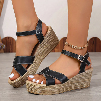 Daphnie - Elegant Wedge Sandals