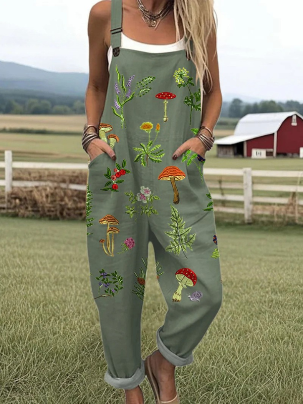 Vesper - Nature-Inspired Embroidery Jumpsuit