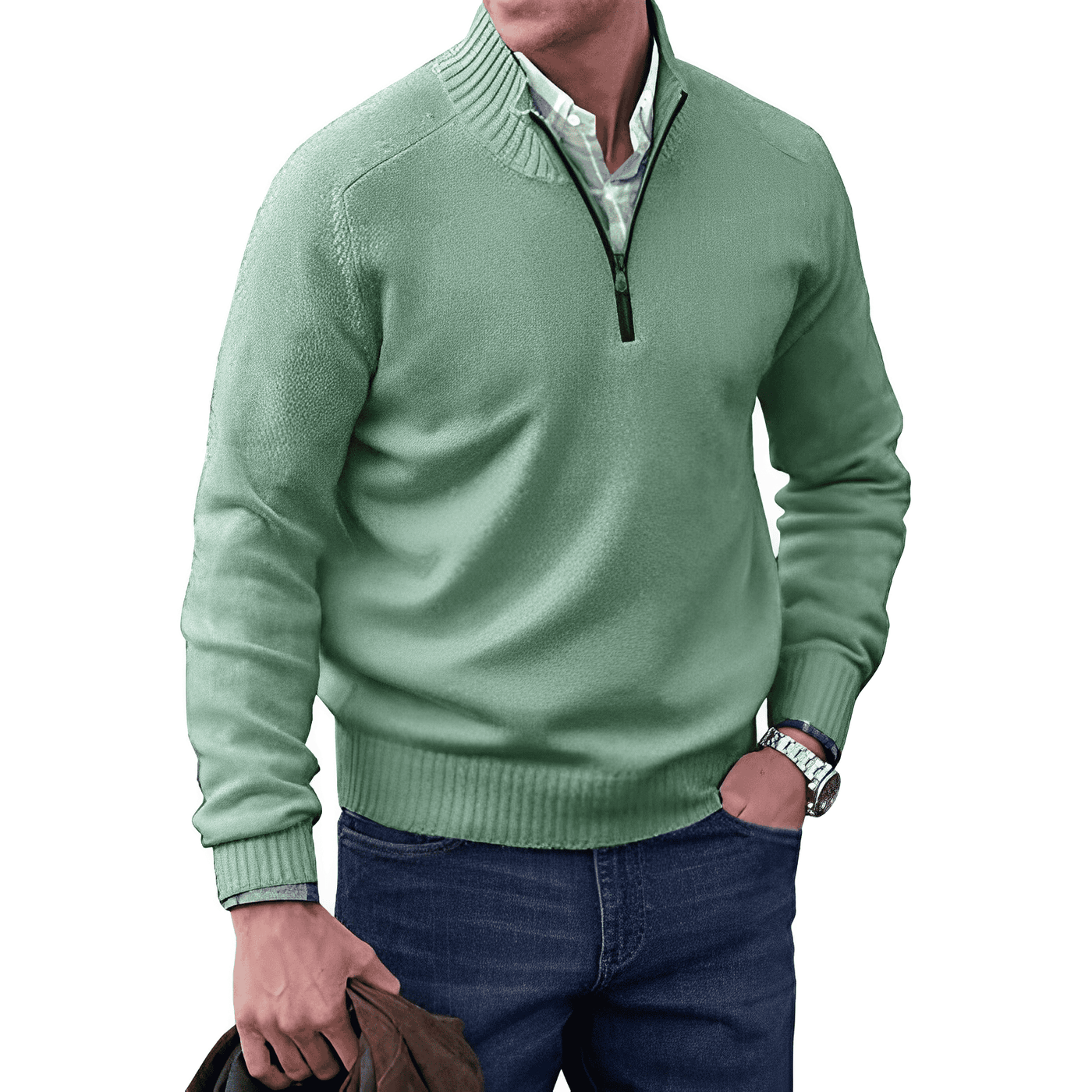 Thierry™  Zippered Sweater