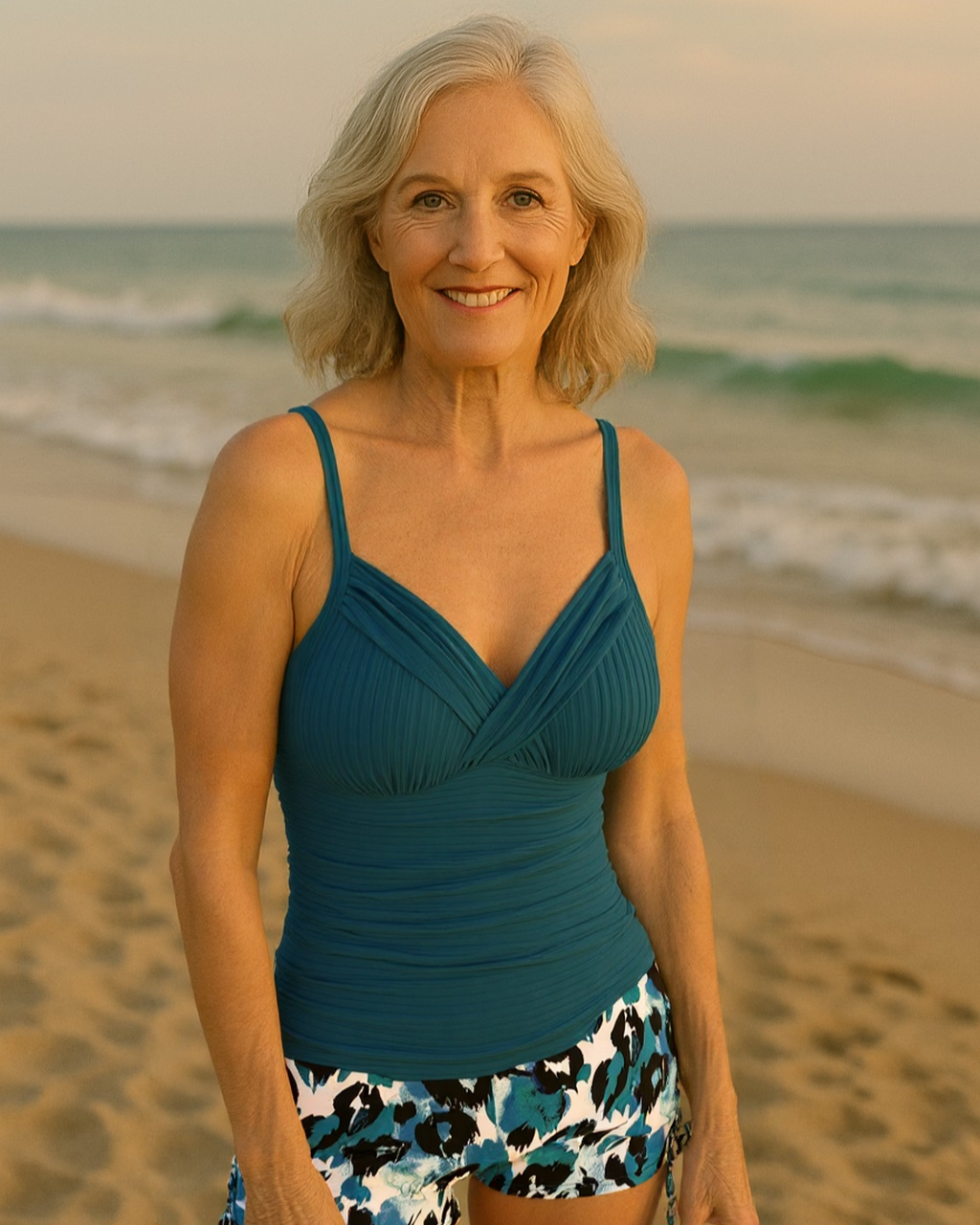 Elizabeth - Elegant Leopard Tankini Set