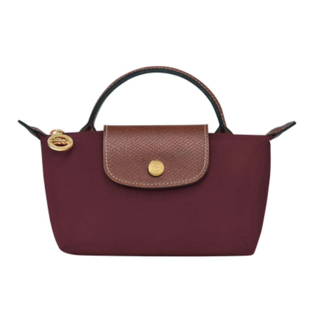 Elaine | Le Pliage Mini Bag, Burgundy