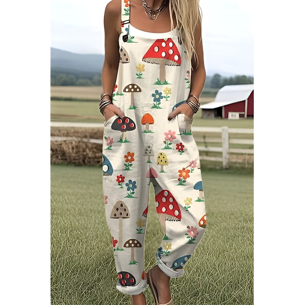 Zaina - Mushroom Meadow Jumpsuit