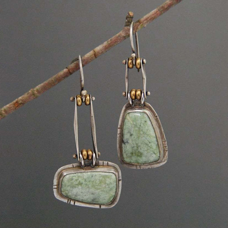 Adalynn™ Vintage Greenish Silver Earrings